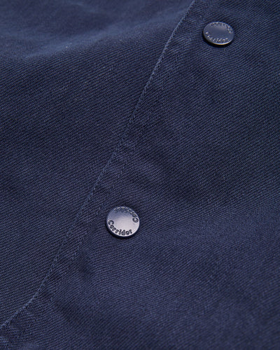 Garment Dyed Coach Jacket - Navy-Coaches Jacket-Black Q-Corridor