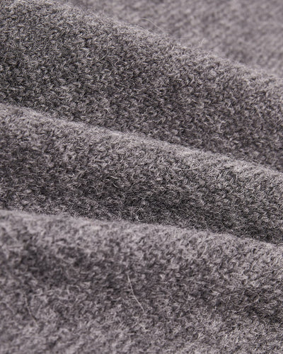 Brushed Alpaca Polo - Charcoal-LS Polo-Alpafina-Corridor