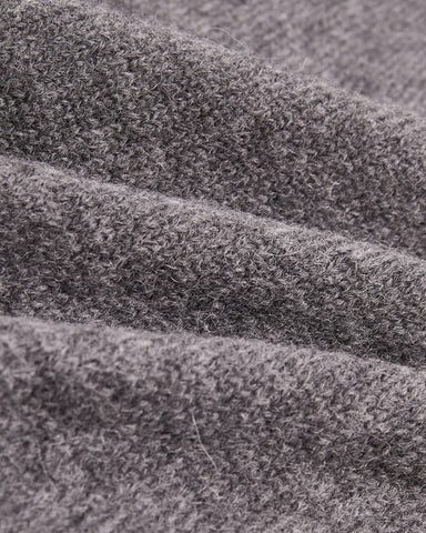 Brushed Alpaca Polo - Charcoal