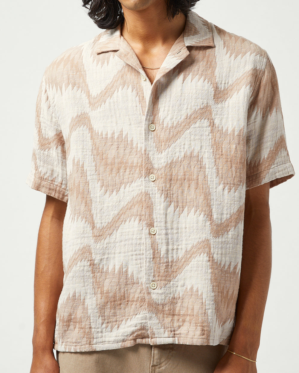 Resonance Jacquard SS Camp-Short Sleeve Shirt-Corridor-Corridor