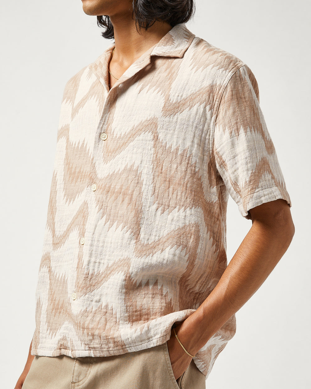 Resonance Jacquard SS Camp-Short Sleeve Shirt-Corridor-Corridor