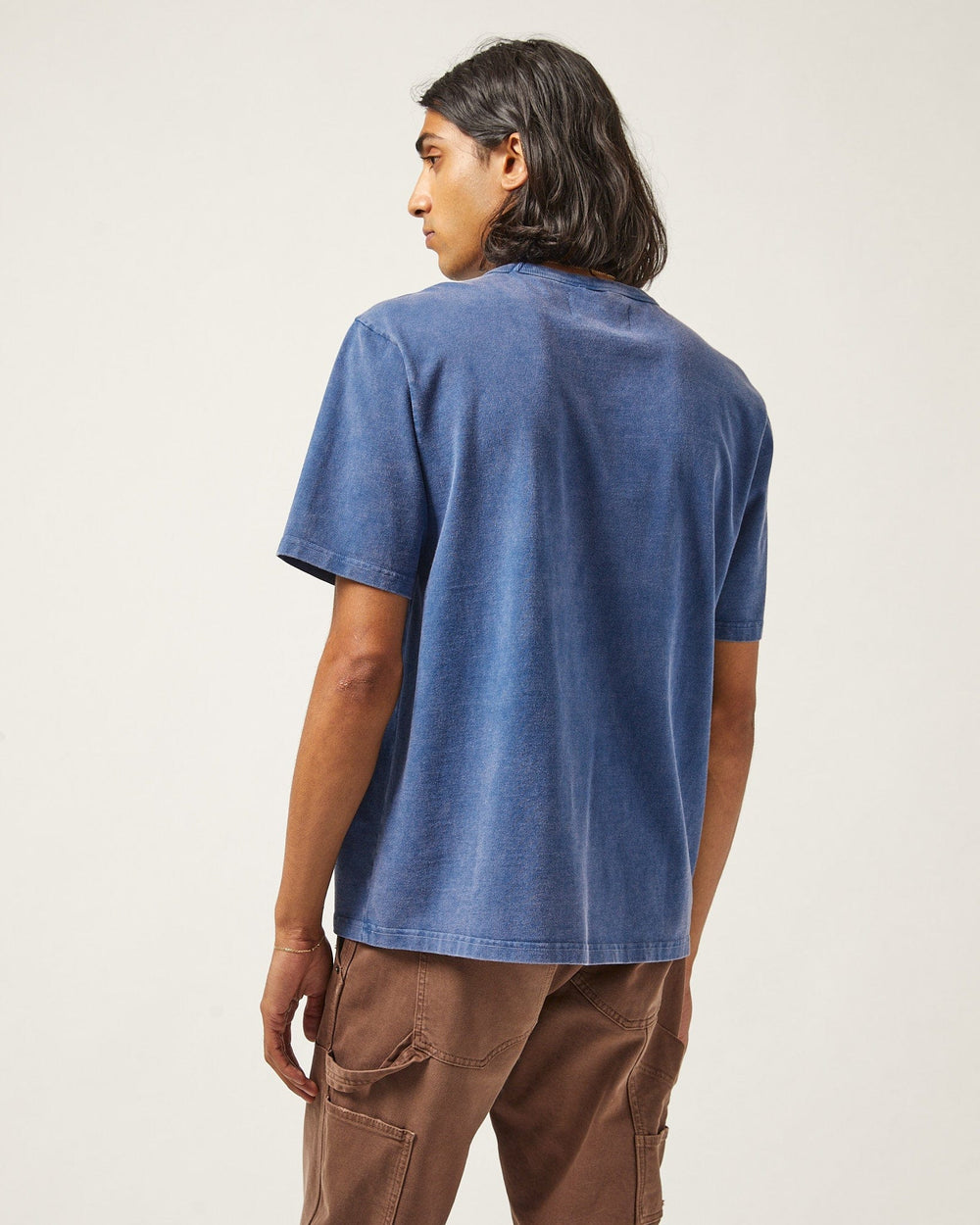 Organic NY Script Tee - Navy-T-Shirt-Corridor-Corridor