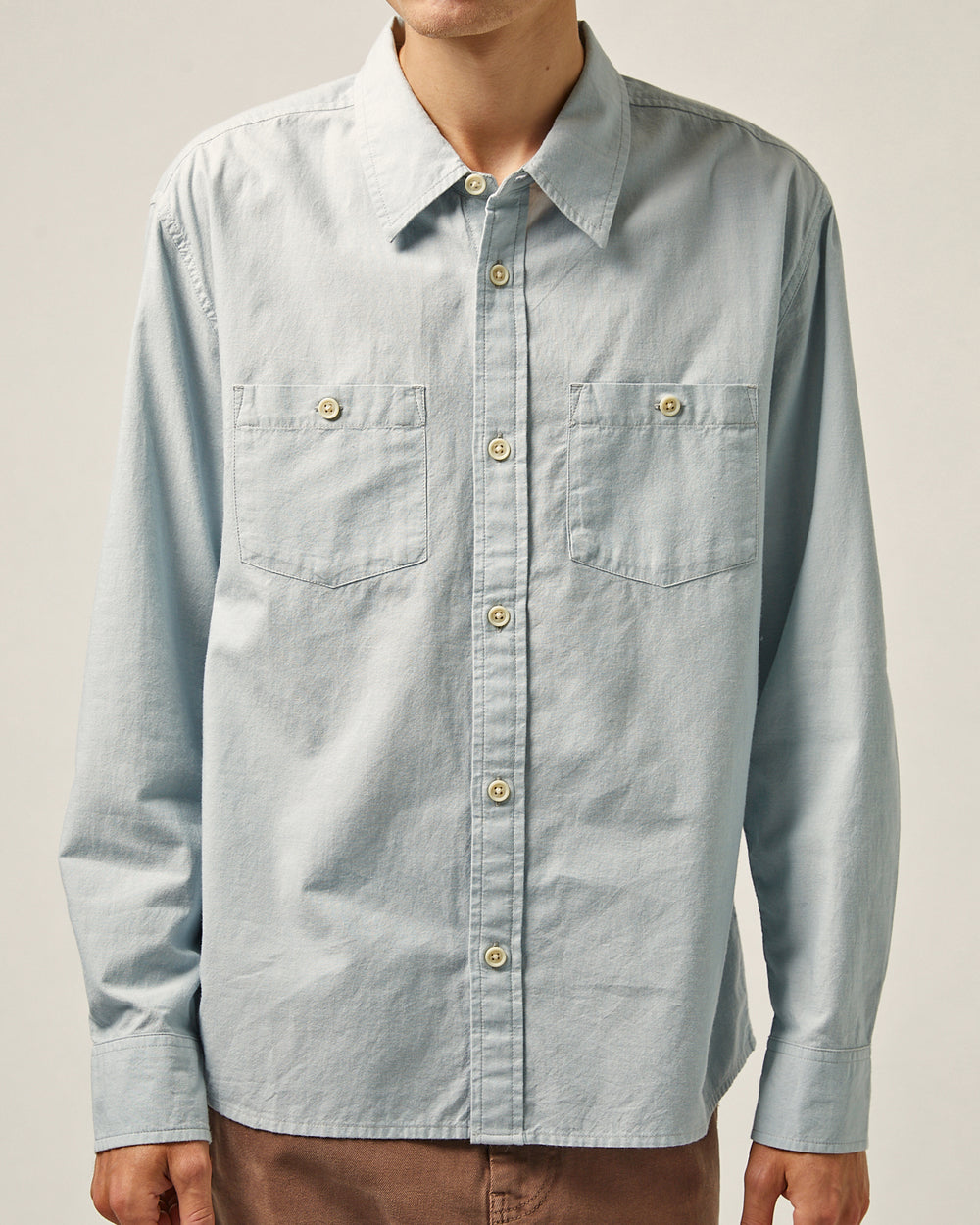 Bleach Chambray LS-Long Sleeve Shirt-Corridor-Corridor