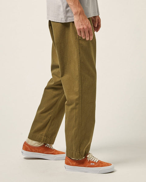 Herringbone Camp Pocket Trouser - Army – Corridor