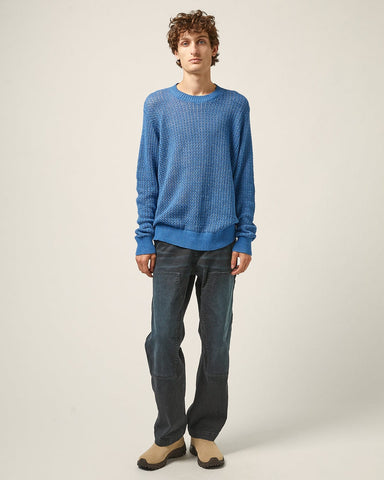 Marled Crewneck - Blue