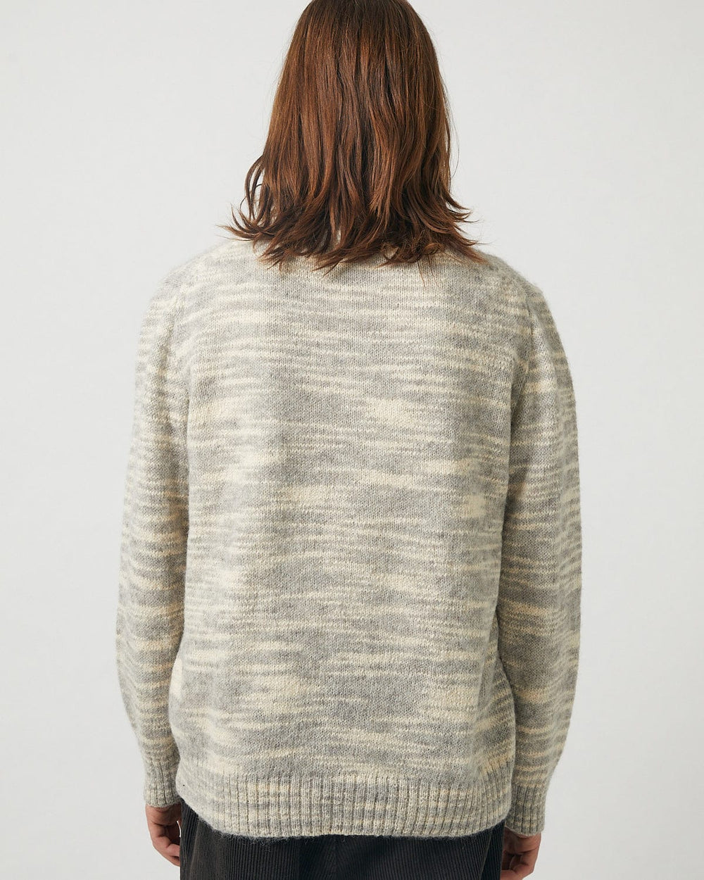 Spacedye Alpaca Crewneck - Grey-Crewneck-Alpafina-Corridor