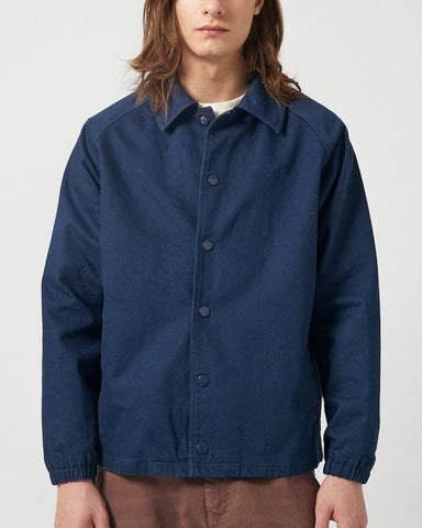 Garment Dyed Coach Jacket - Navy