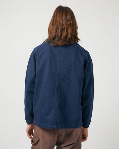 Garment Dyed Coaches Jacket - Navy-Coaches Jacket-Black Q-Corridor