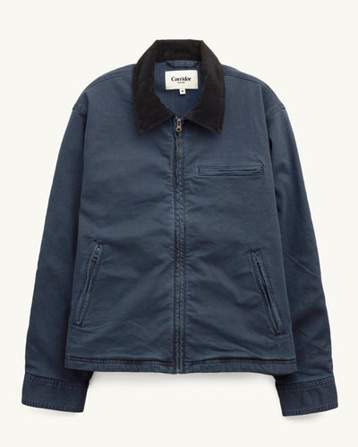 Utility Jacket - Navy-Zip Jacket-Real-Corridor