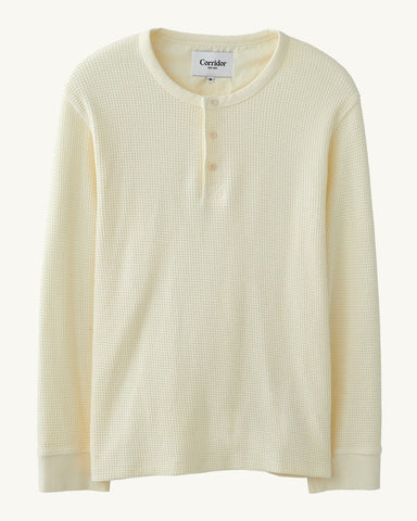 Waffle Henley - Natural