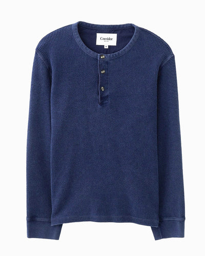 Waffle Henley - Navy-Henley-Siena-Corridor