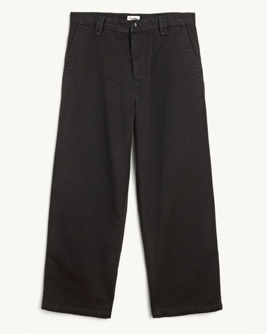 Wide Twill Pant - Black