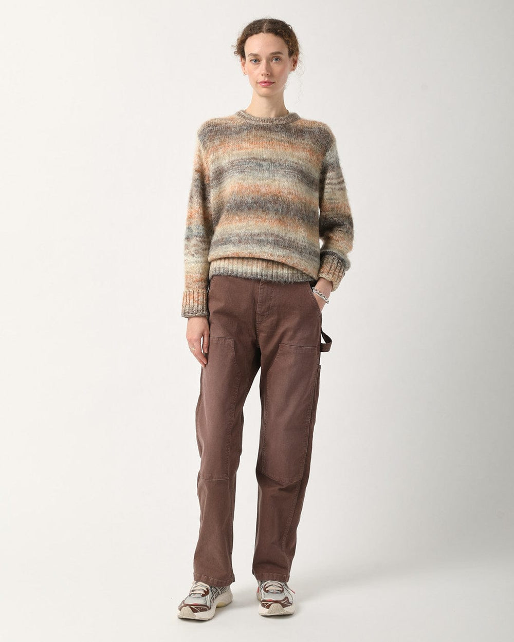 Space Dye Mohair Crewneck - Natural-Crewneck-Corridor-Corridor