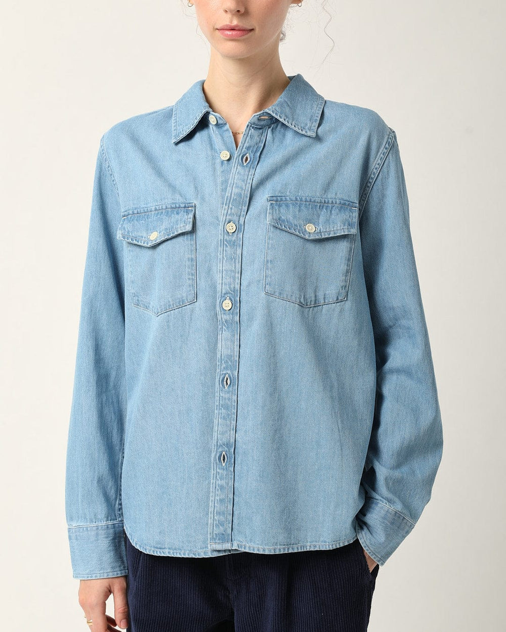 Denim Shirt LS-LS-Corridor-Corridor