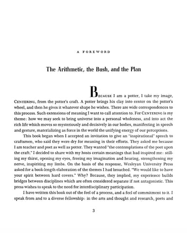Centering in Pottery, Poetry, and the Person | M.C. Richards