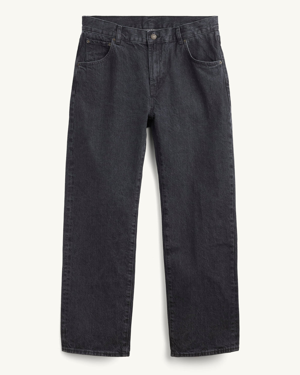 Selvedge 5 Pocket Jean - Washed Black-Jeans-Real-Corridor