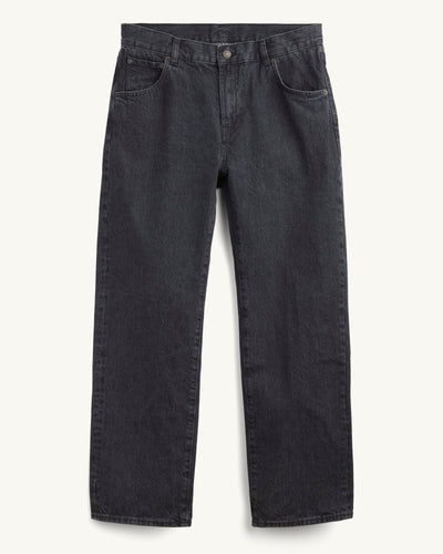 Selvedge 5 Pocket Jean - Washed Black-Jeans-Real-Corridor