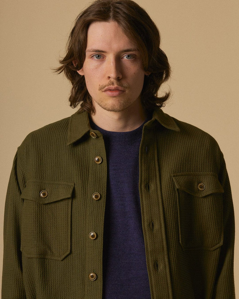 Kingston Shirt Jacket - Olive-Kingston Jacket-Corridor-Corridor