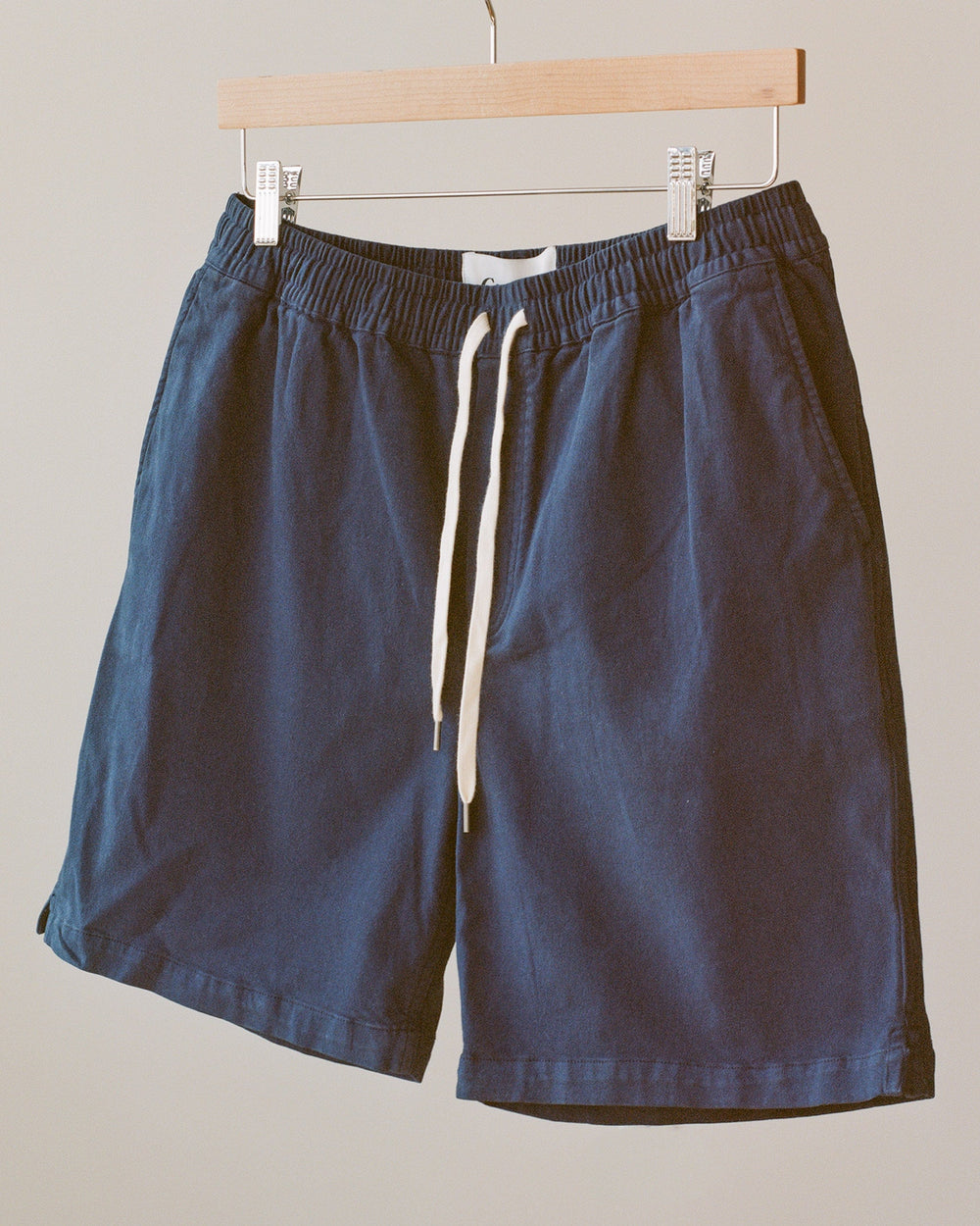 Twill Drawstring Shorts - Navy-Draw String Shorts-Corridor-Corridor