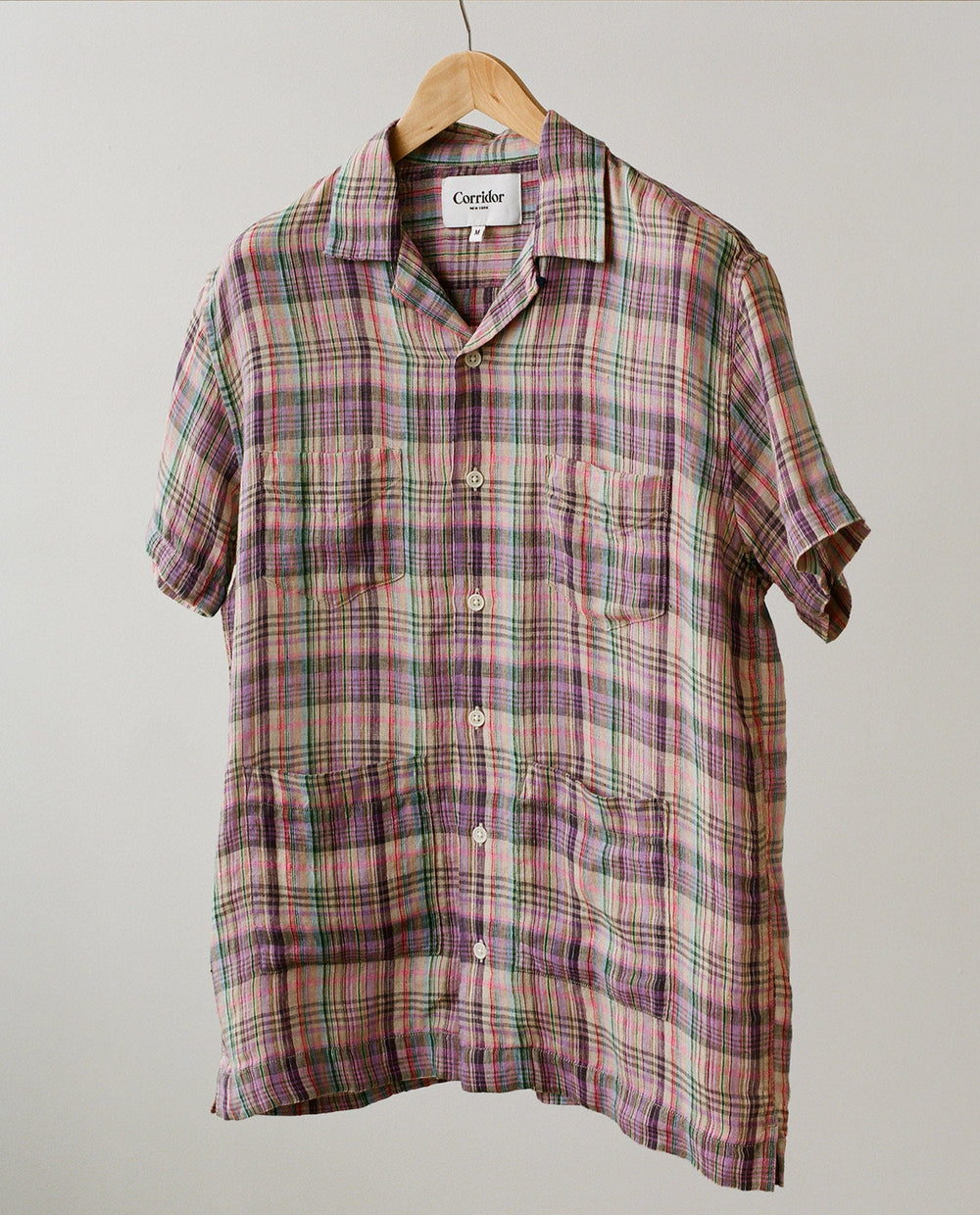 Linen Madras Summer Shirt-Summer Shirt-Corridor-Corridor