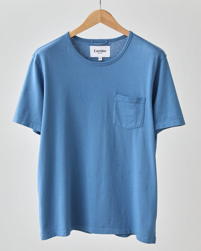 Organic Garment Dyed T-Shirt - Blue