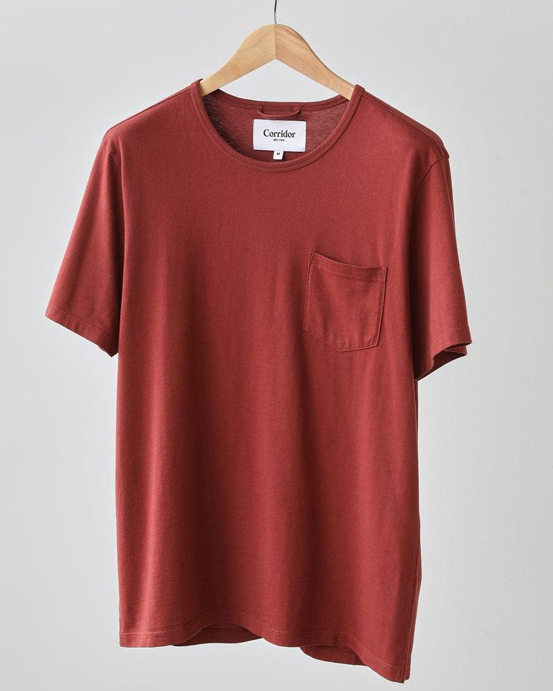 Organic Garment Dyed T-Shirt - Wine-T-Shirt-Corridor-Corridor