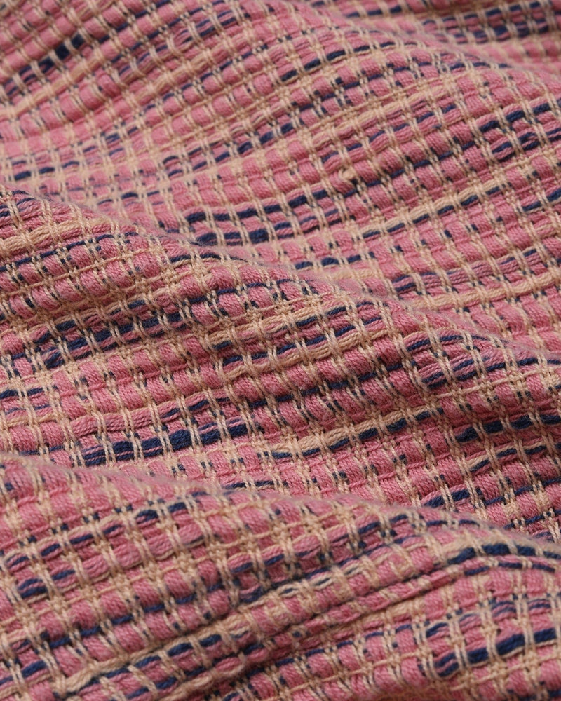 Rainbow Weave Drawstring Shorts - Rose-Draw String Shorts-Corridor-Corridor