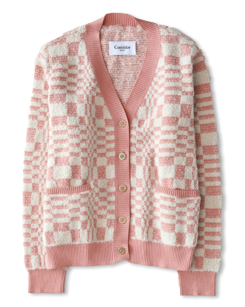 Optic Alpaca Cardigan- Pink-Cardigan-Corridor-Corridor