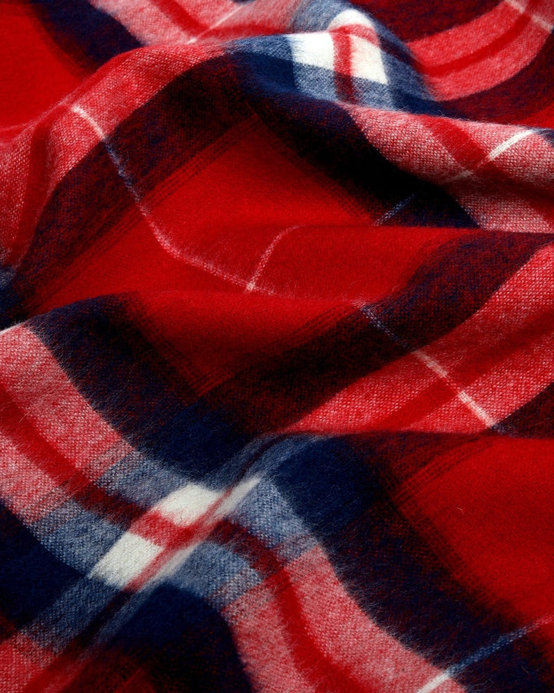 Ombre Plaid Military Jacket - Red-Military Jacket-Corridor-Corridor