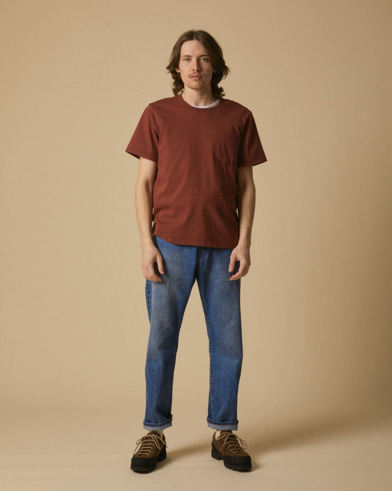 Organic Garment Dyed T-Shirt - Wine-T-Shirt-Corridor-Corridor