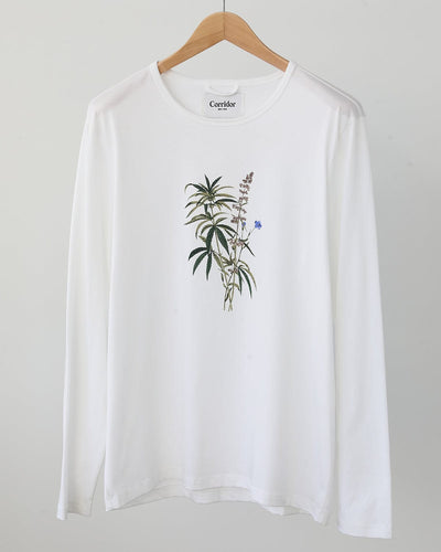 Cannabis LS T-Shirt - White-T-Shirt-Corridor-Corridor
