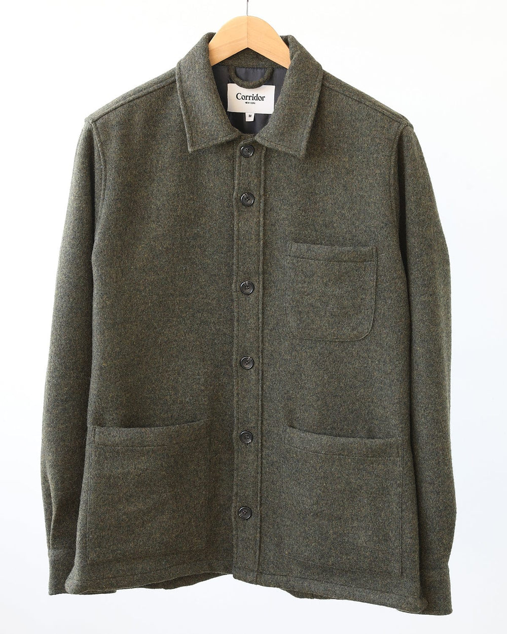 Lambswool Jacket - Army-Overshirt-Corridor-Corridor