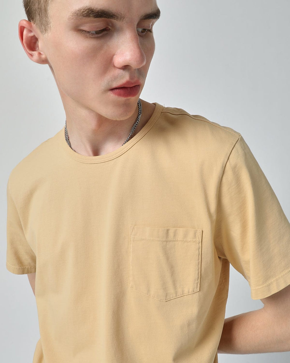 Organic Garment Dyed T-Shirt - Gold-T-Shirt-Corridor-Corridor