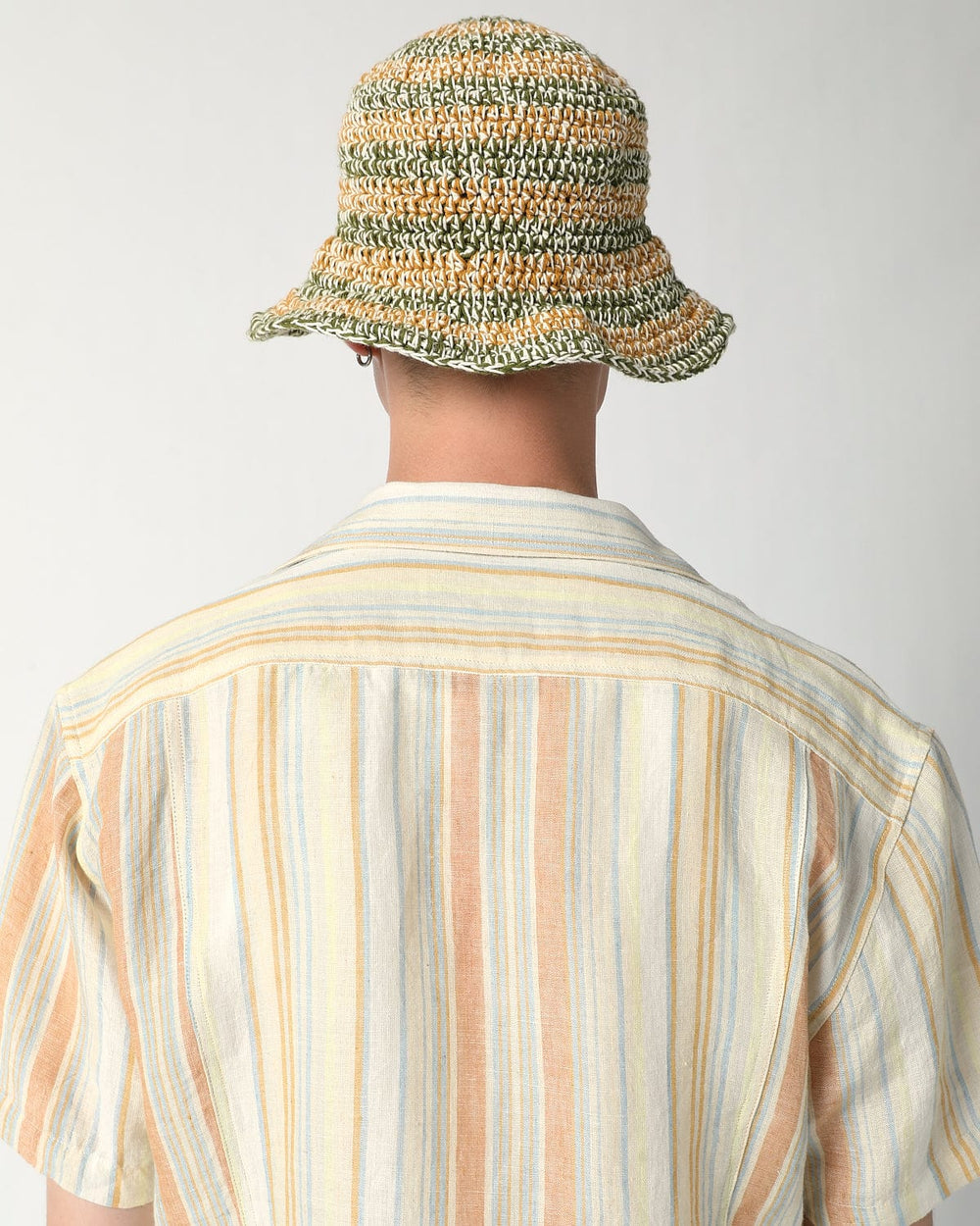 Hand Crochet Bucket Hat - Yellow-Bucket Hat-Corridor-YELLOW-OS-Corridor