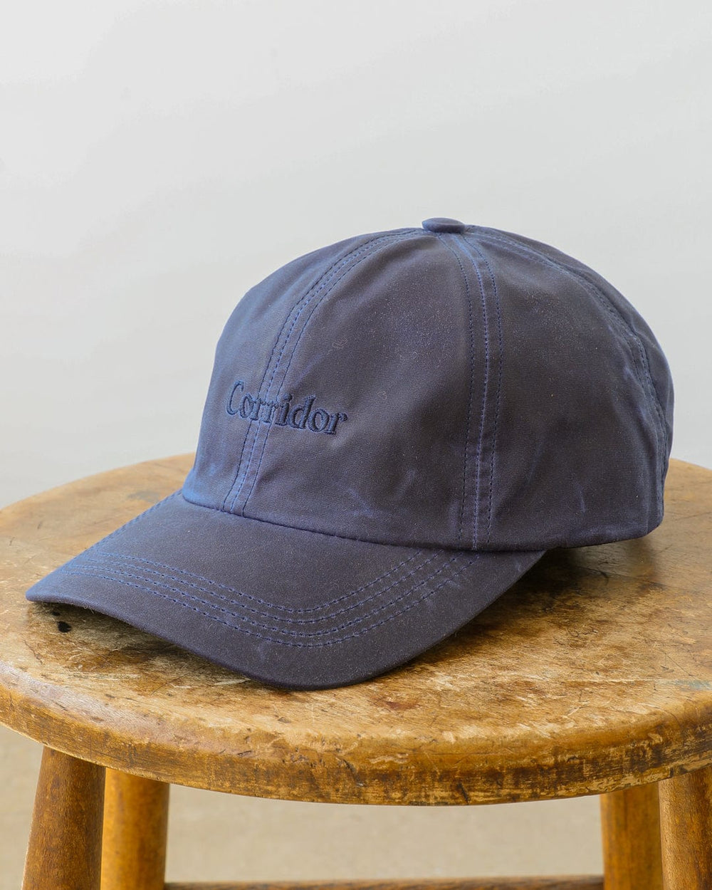 Waxed Logo Cap-Cap-Corridor-NAVY-OS-Corridor