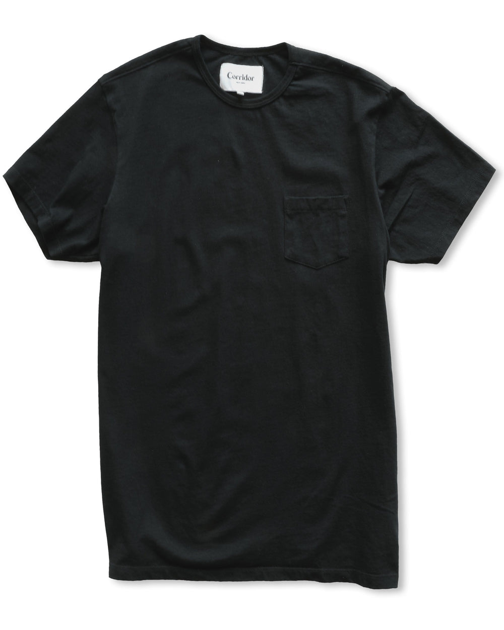 Recycled T-Shirt (100% Cotton) - Black-T-Shirt-Corridor-Corridor