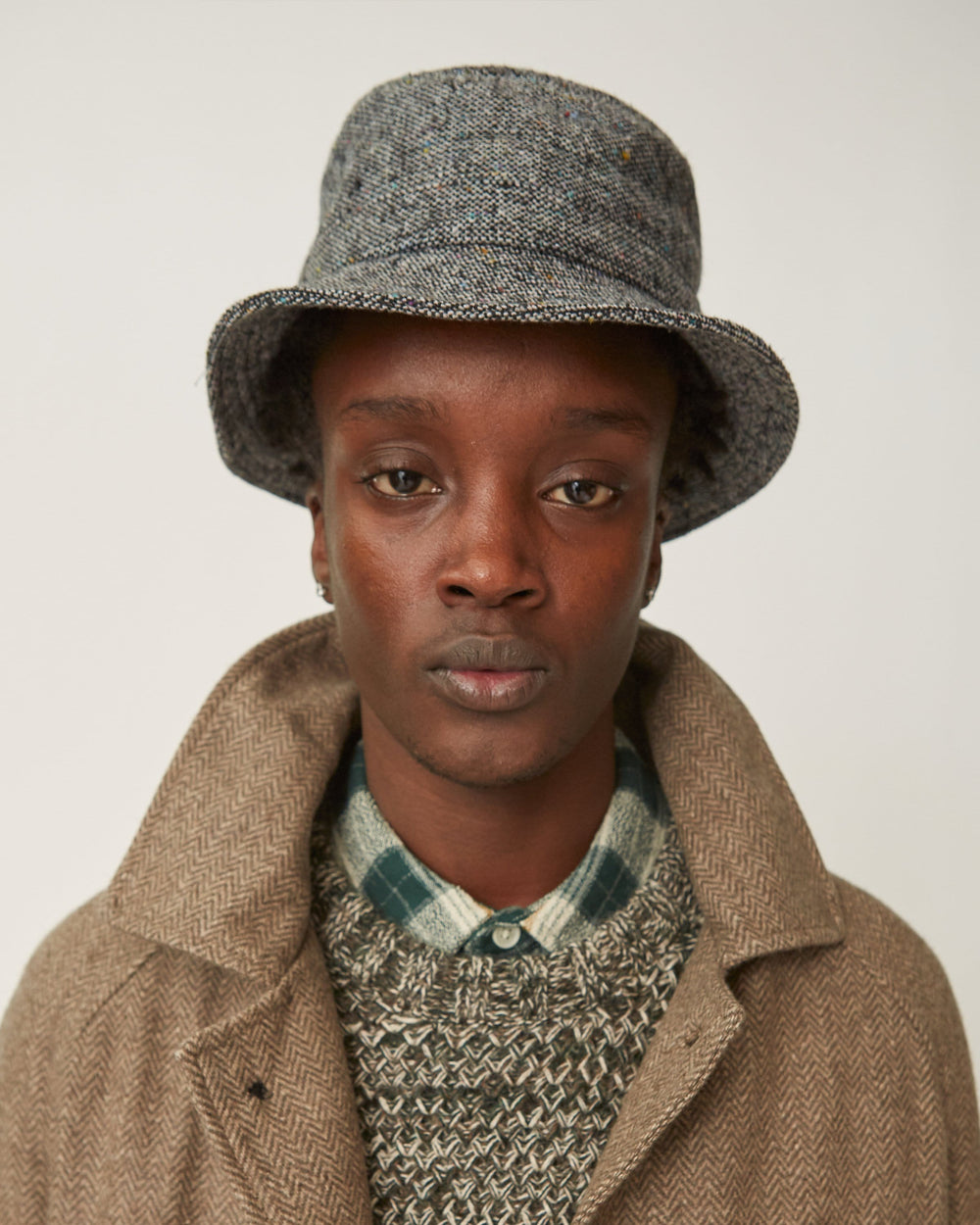 Donegal Tweed Gray Bucket Hat-Bucket Hat-Corridor-Corridor